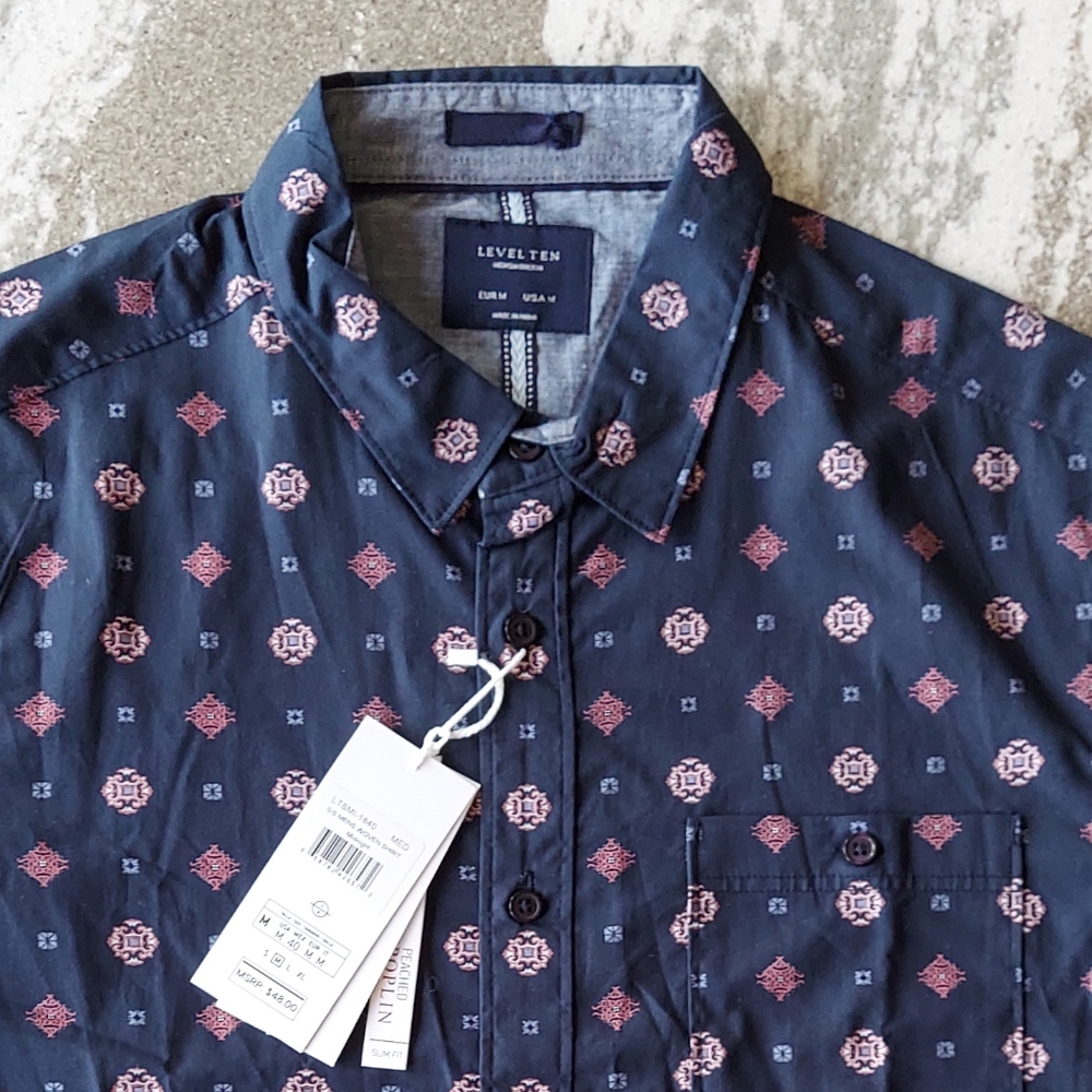 Level Ten Short Sleeve Button Down Shirt